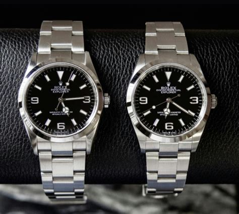 rolex explorer 114270 vs 124270.